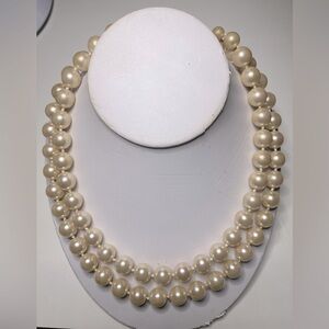 High End Faux Double Strand Necklace